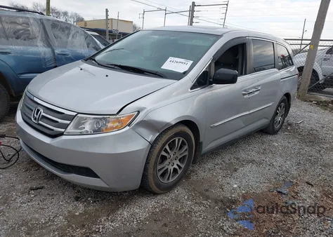 2013 Honda Odyssey Ex-L из США, поврежденный, VIN 5FNRL5H67DB067285